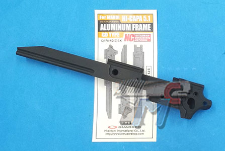 Guarder Aluminum Frame for Marui Hi-Capa 5.1 (GD Type / STI 2011 / Black) - Click Image to Close